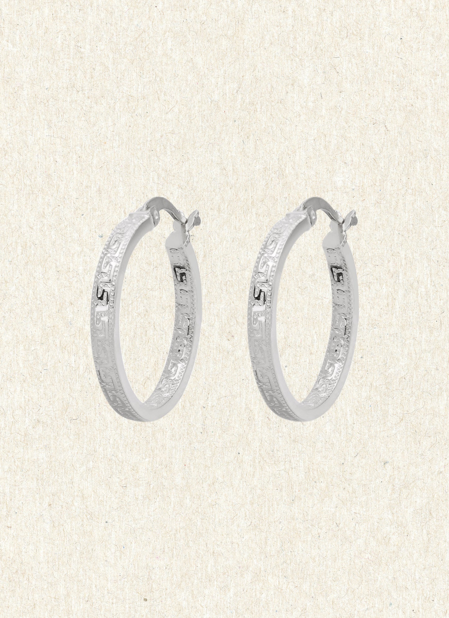 Ilios Silver Hoops Earrings