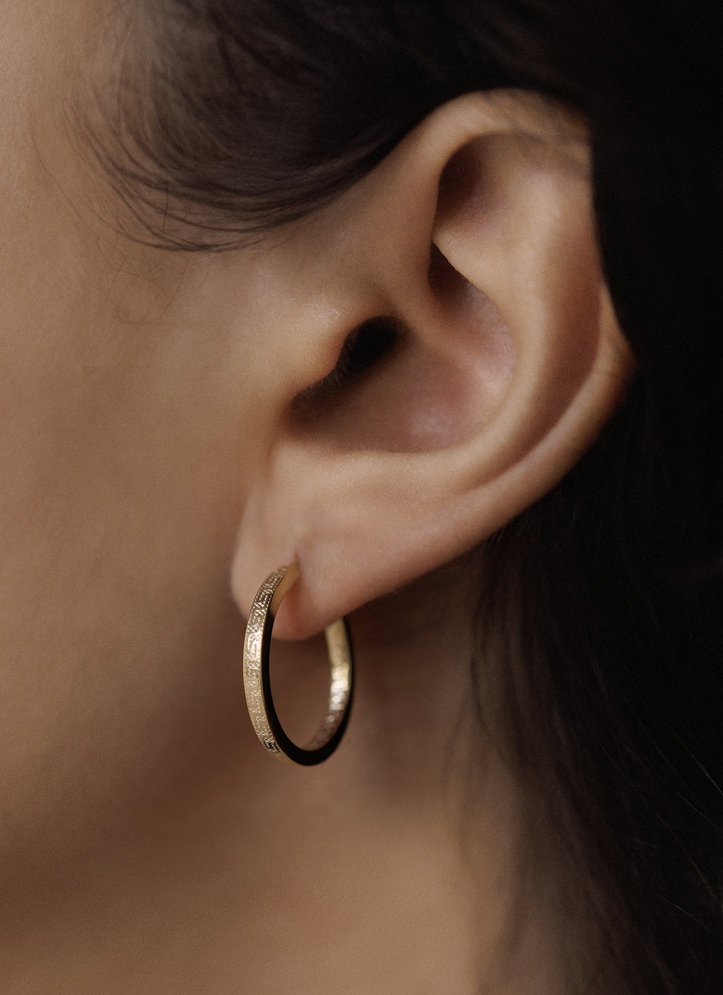 Ilios Gold Hoops Earrings