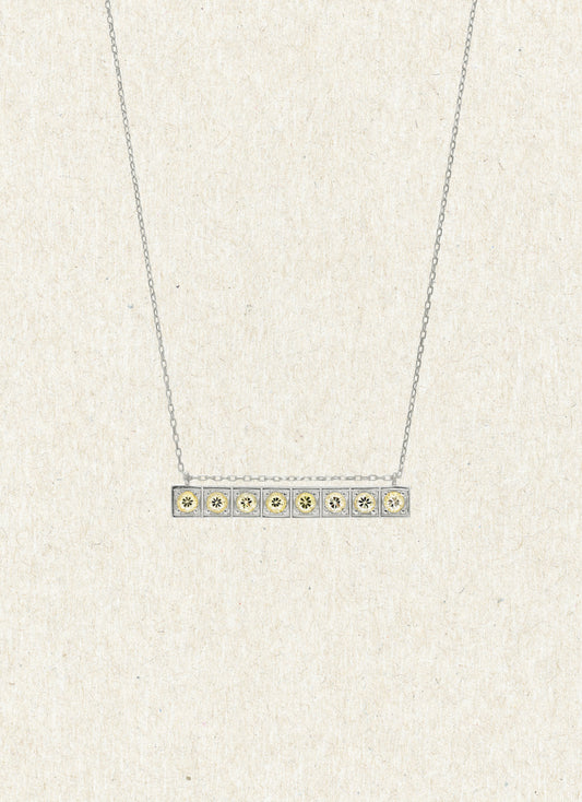 Ama Citrine Stone Bar Pendant