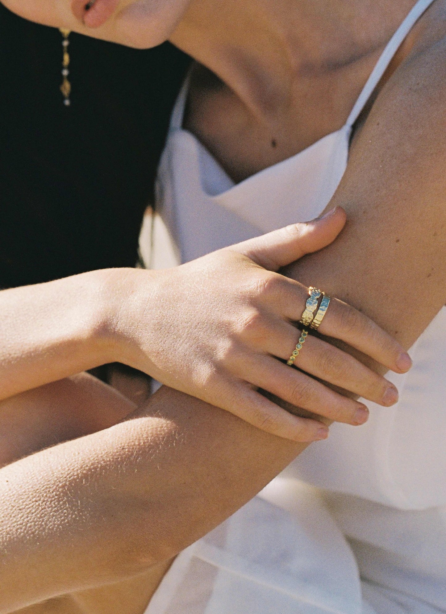 Ezra Gold Textured Ring