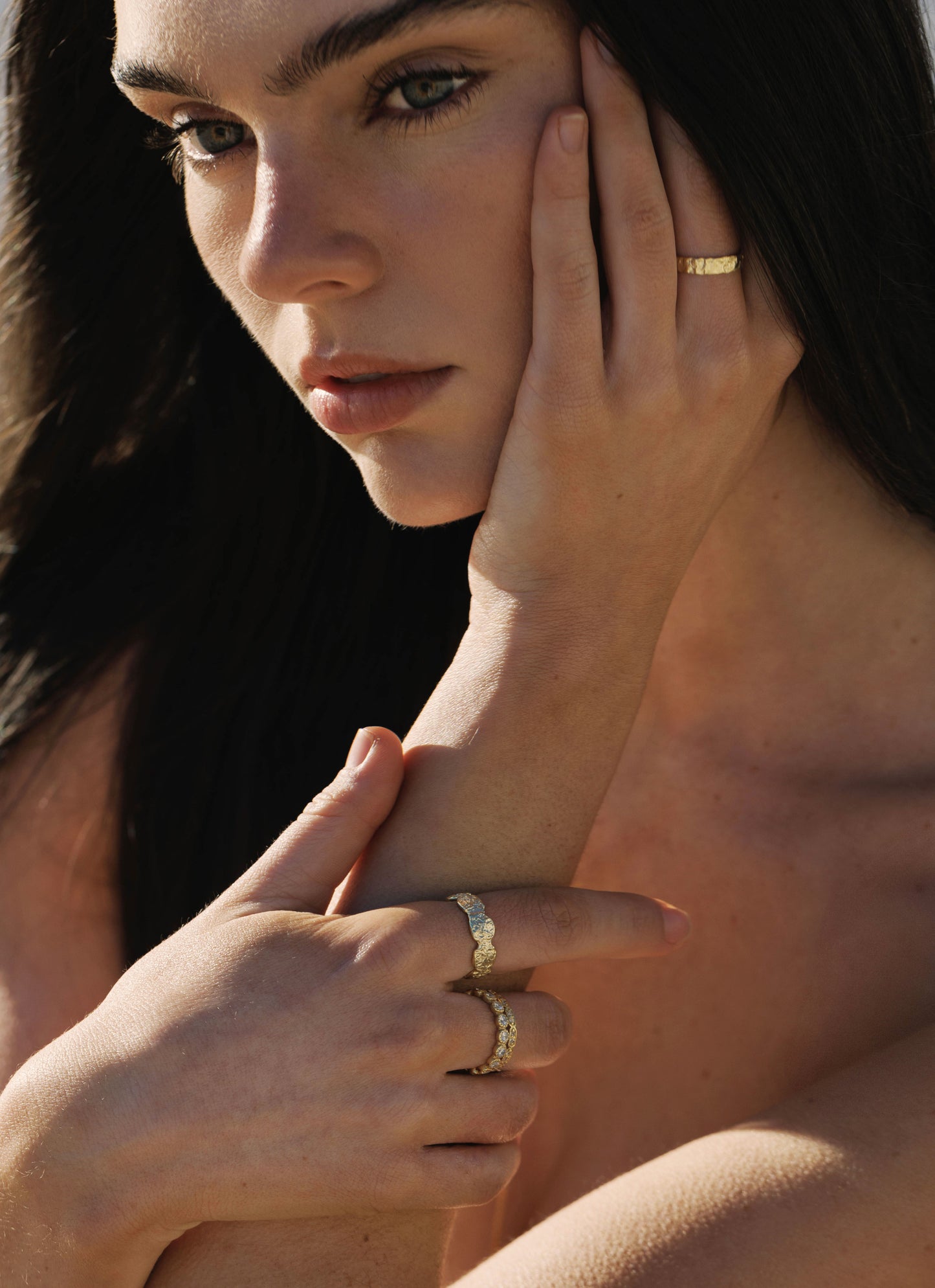 Ezra Gold Textured Ring